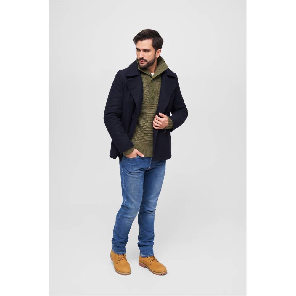 Brandit pea coat jacket best sale